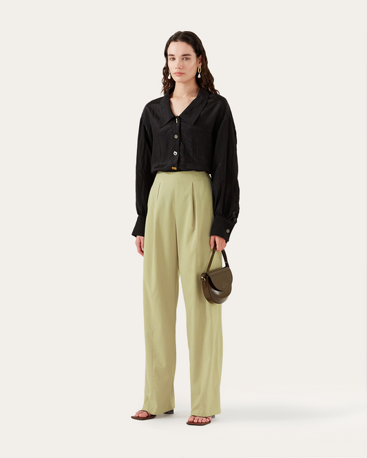 Reine Trousers Tailored Suiting Sage