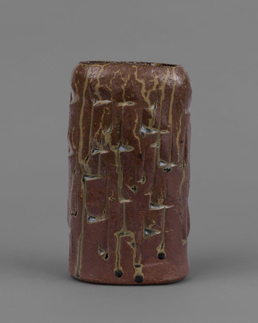 Janet Leach Oval Slab Vase (#1162)