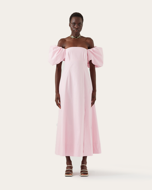 Oksana Dress Organic Cotton Rose