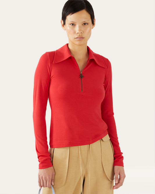 Jasmine Top Jersey Red