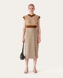 Marta Skirt Wool Blend Mushroom - Special Price