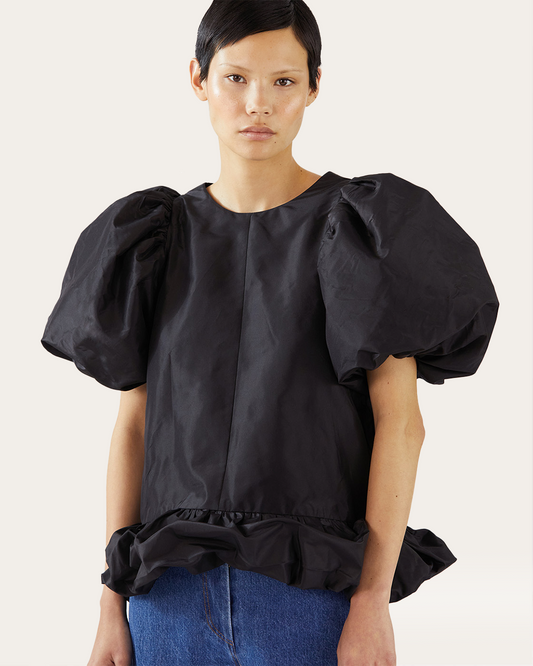 Alara Blouse Recycled Blend Taffeta Navy