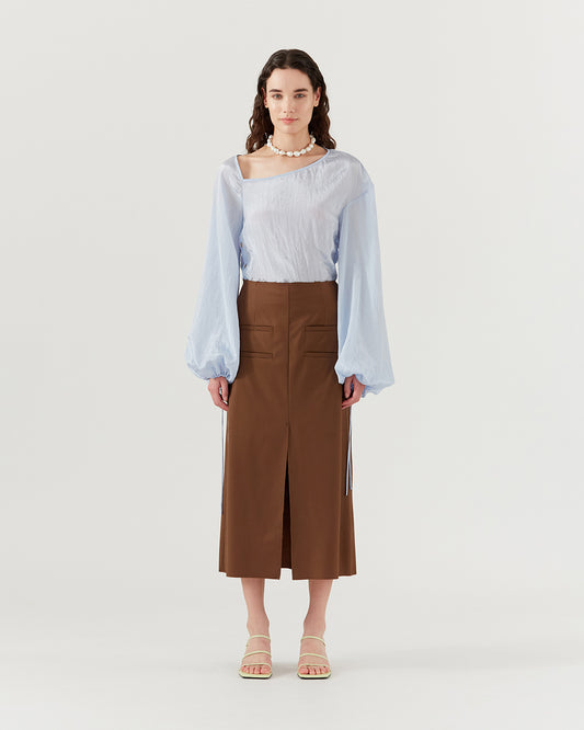 Narin Skirt Wool Blend Brown