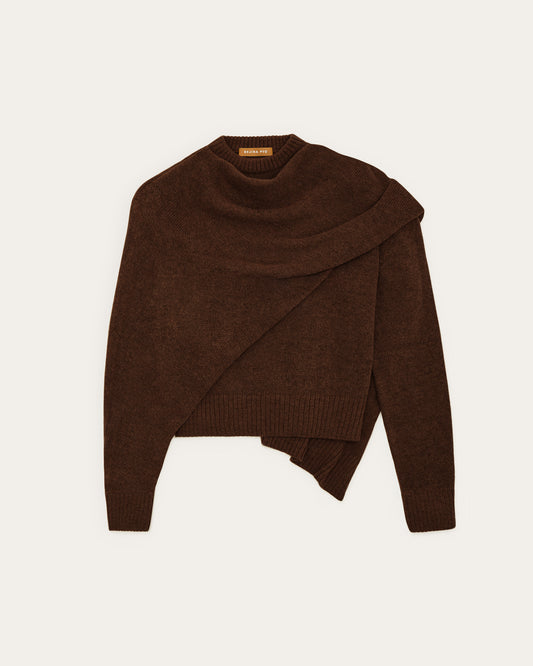 Colette Sweater Alpaca Blend Brown
