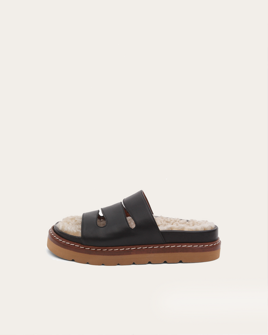 Maggie Sandals Leather Black - Final Sale