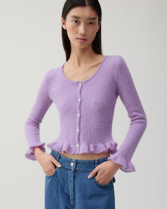Savie Cardigan Alpaca Blend Lilac