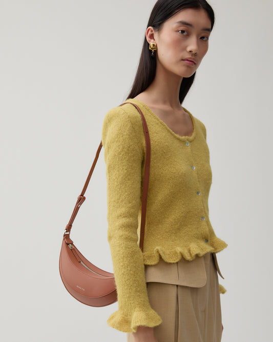 Petite Banana Bag Leather Nappa Tan