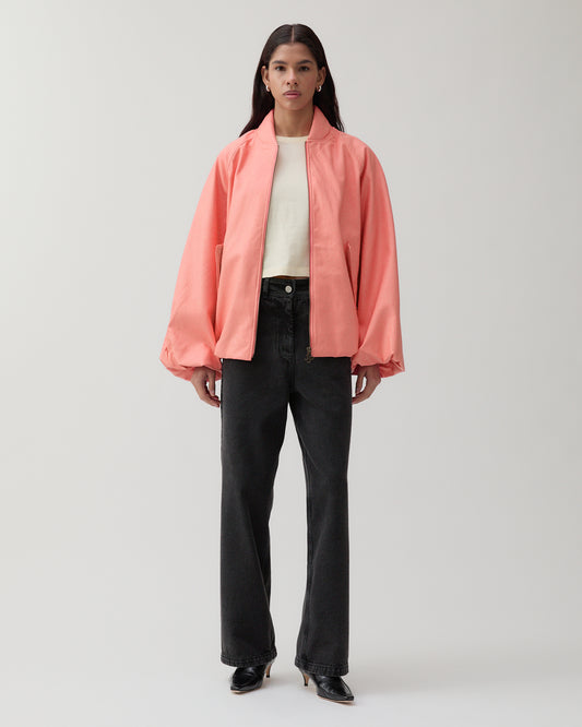 Becca Jacket Faux Leather Pink