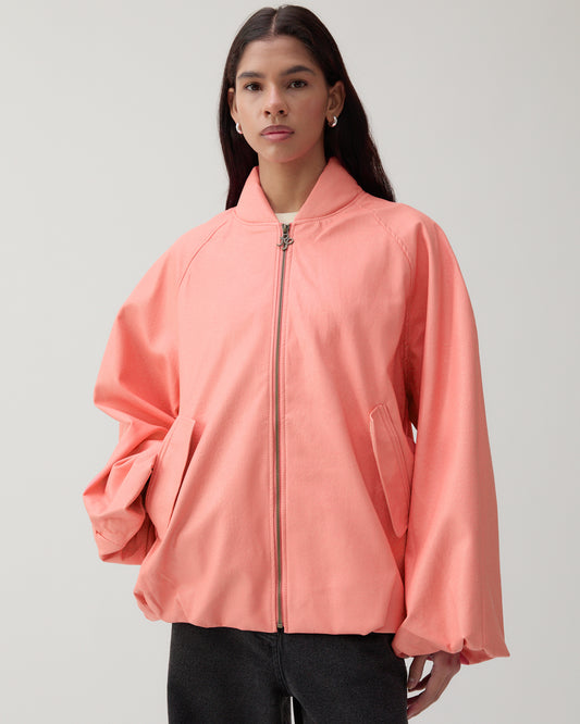 Becca Jacket Faux Leather Pink