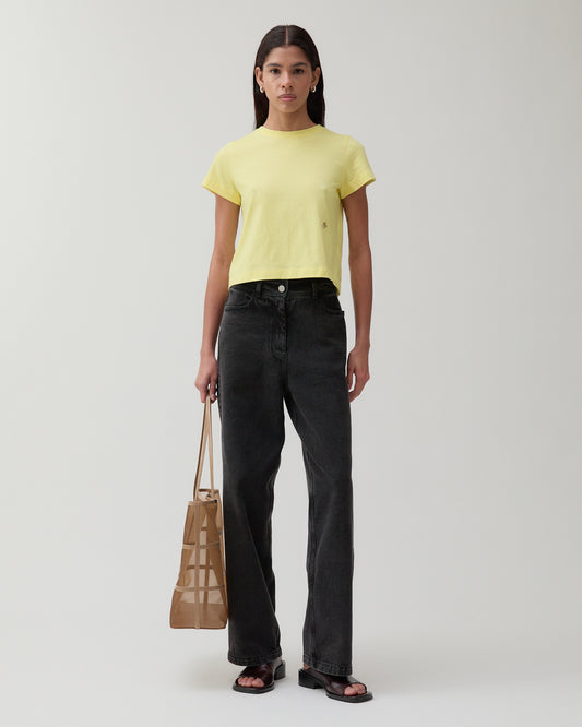 Adina T-Shirt Organic Cotton Jersey Yellow