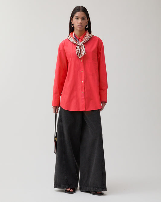 Caprice Shirt Organic Cotton Red
