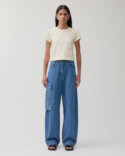 Margot Trousers Organic Cotton Denim Indigo