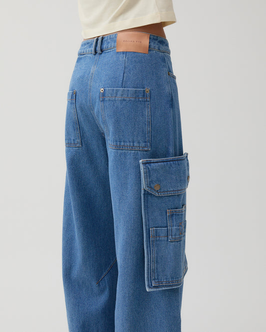 Margot Trousers Organic Cotton Denim Indigo
