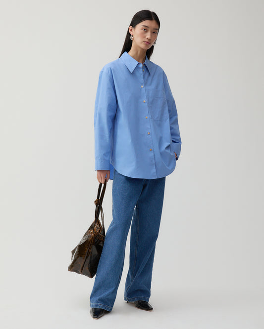 Caprice Shirt Organic Cotton Blue