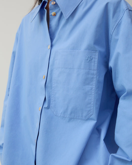 Caprice Shirt Organic Cotton Blue