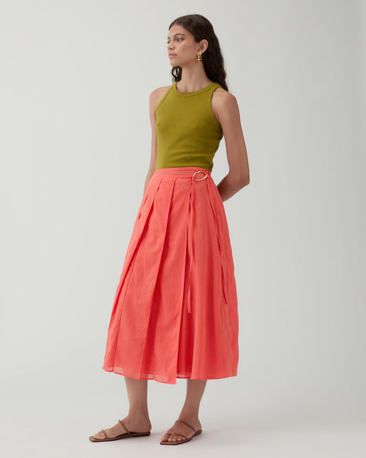 Alice Skirt Cotton Coral