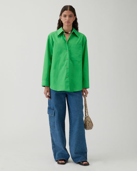 Caprice Shirt Cotton Green