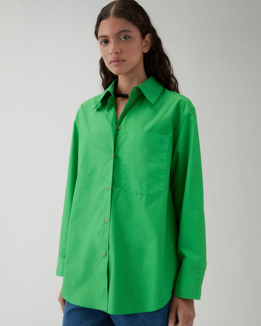 Caprice Shirt Cotton Green