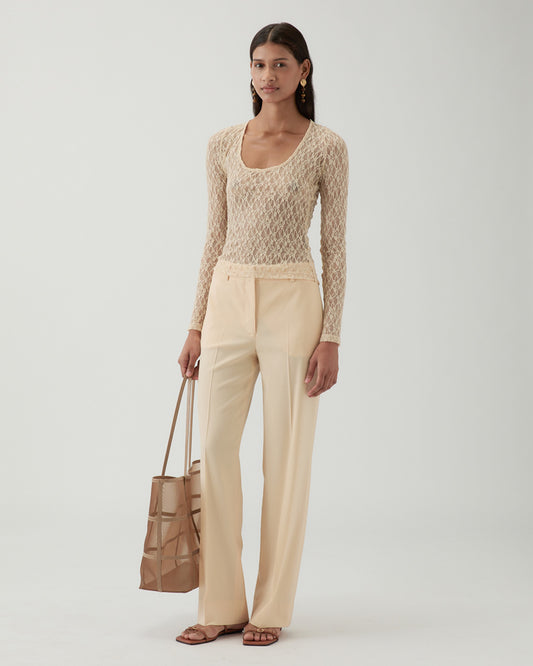 Hadley Top Lace Cream