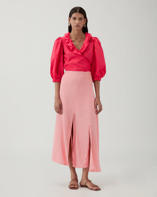 Joey Skirt Crepe Viscose Pink