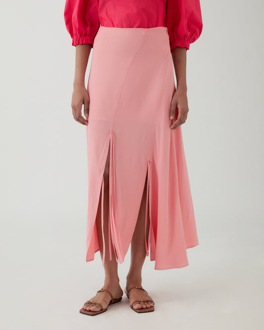 Joey Skirt Crepe Viscose Pink