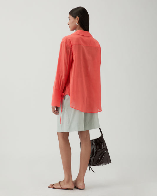 Saskia Shirt Cotton Coral