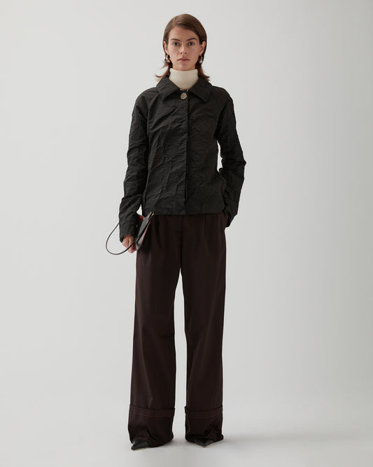 Paola Jacket Cotton Crush Black