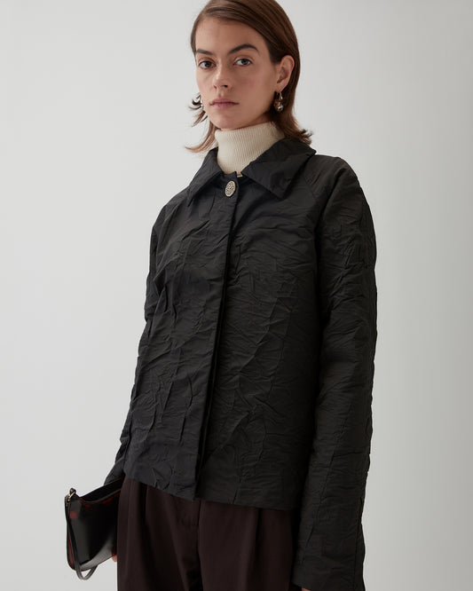 Paola Jacket Cotton Crush Black