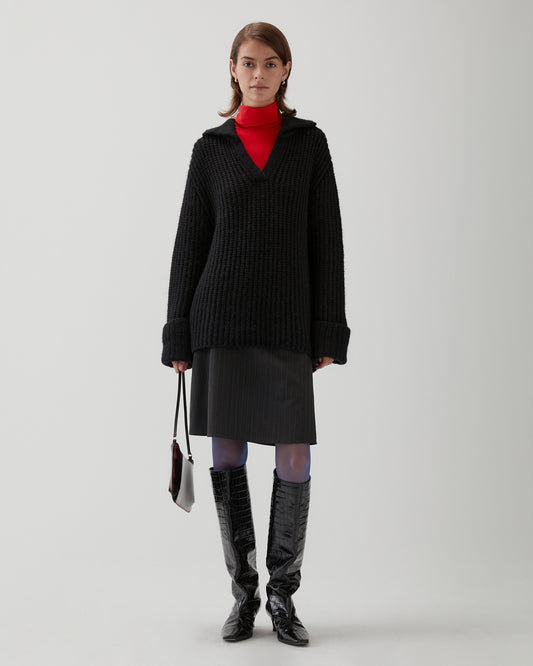 Alison Sweater Chunky Alpaca Black