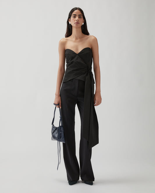 Kunika Blouse Taffeta Black