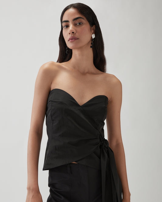 Kunika Blouse Taffeta Black
