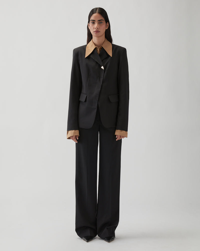 Lina Jacket Wool Suiting Black