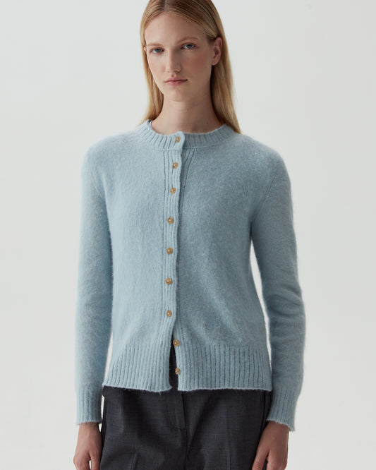 Laurie Cardigan Alpaca Blend Blue