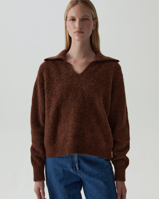 Sandy Sweater Alpaca Brown