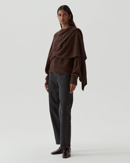 Colette Sweater Alpaca Blend Brown