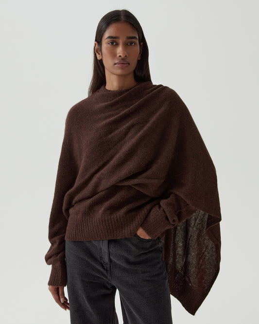 Colette Sweater Alpaca Blend Brown