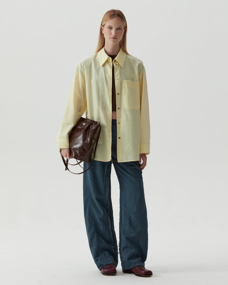 Caprice Shirt Cotton Blend Batiste Yellow