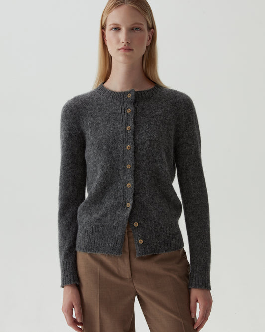 Laurie Cardigan Alpaca Blend Grey