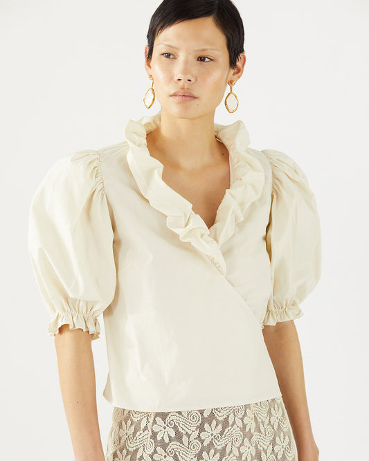 Luna Blouse Organic Cotton Off-White