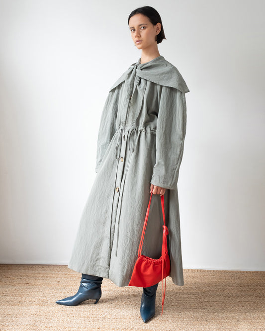 Alana Trenchcoat Taffeta Grey