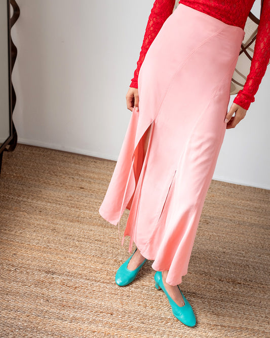 Joey Skirt Crepe Viscose Pink