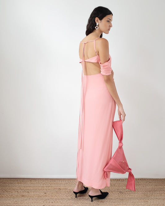 Pauline Dress Crepe Viscose Pink