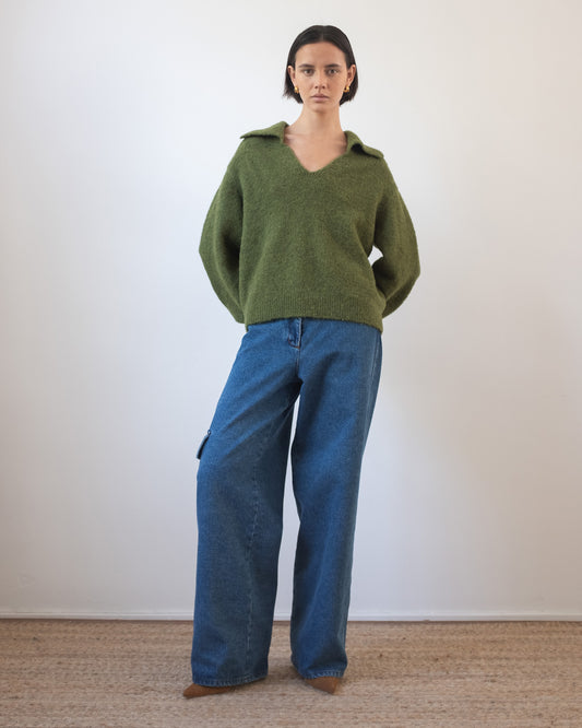 Sandy Sweater Alpaca Green