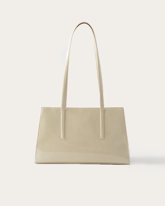 Erin Tote Patent Leather Cream