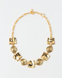 Squiggle Necklace Gold Plated