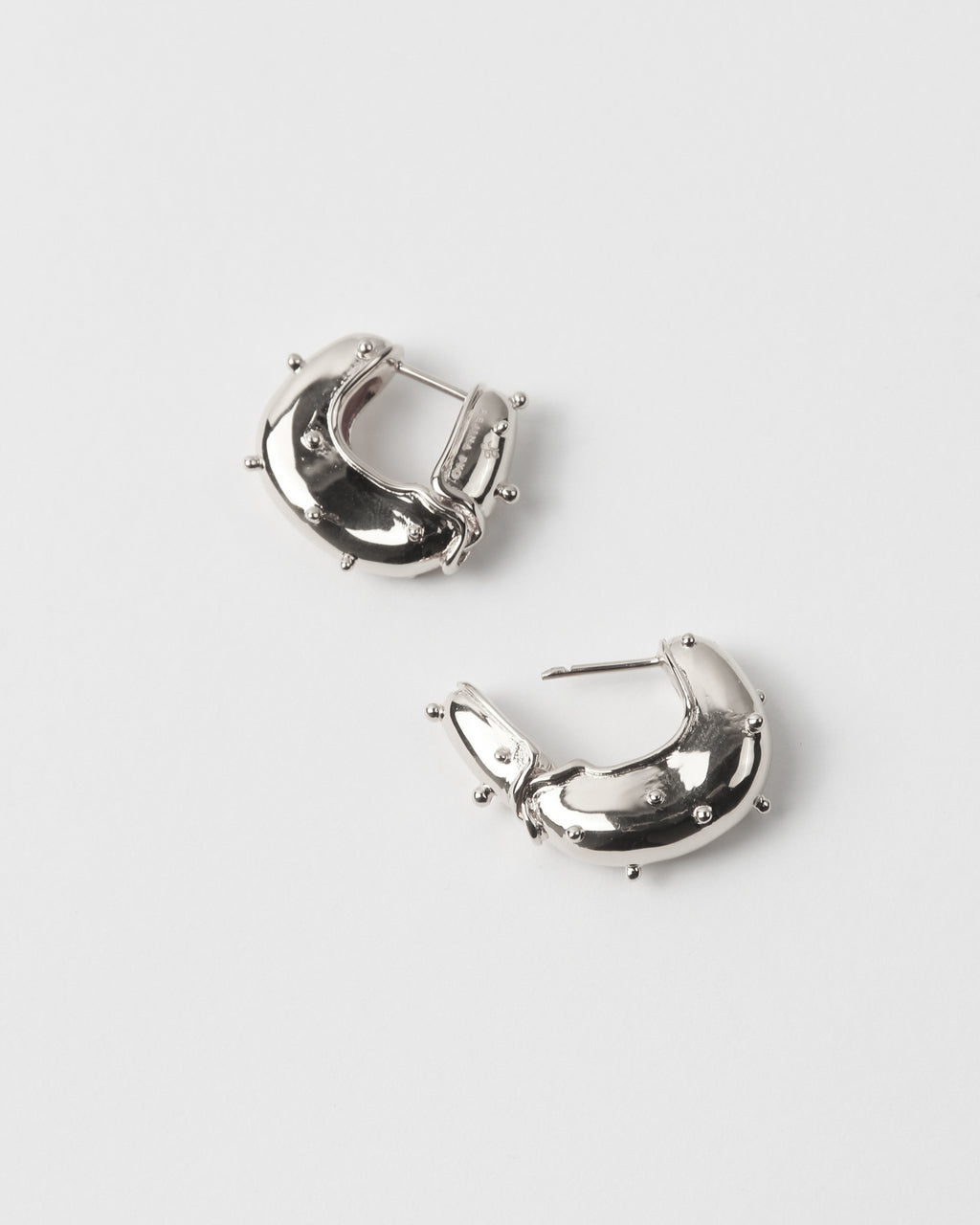 Iris Hoop Earrings Sterling Silver