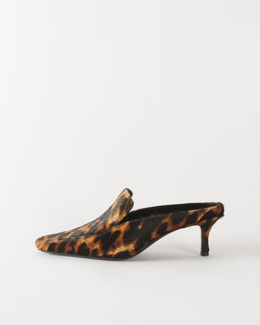 Kitten Mule Pony Print Leopard