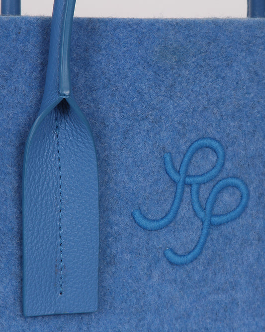 Monogram Mini Tote Felt Sky Blue