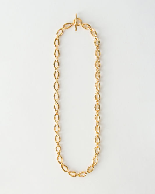 Munch x Rejina Pyo Molten Chain Necklace Gold Plated