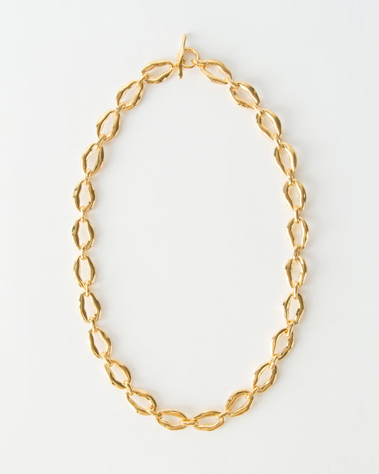 Munch x Rejina Pyo Grand Molten Chain Necklace Gold Plated